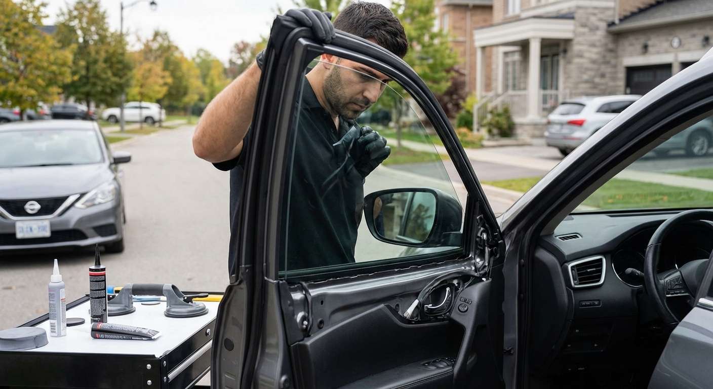 Door Glass Replacement for Nissan Rogue 2014-2020 by Alexwindshield