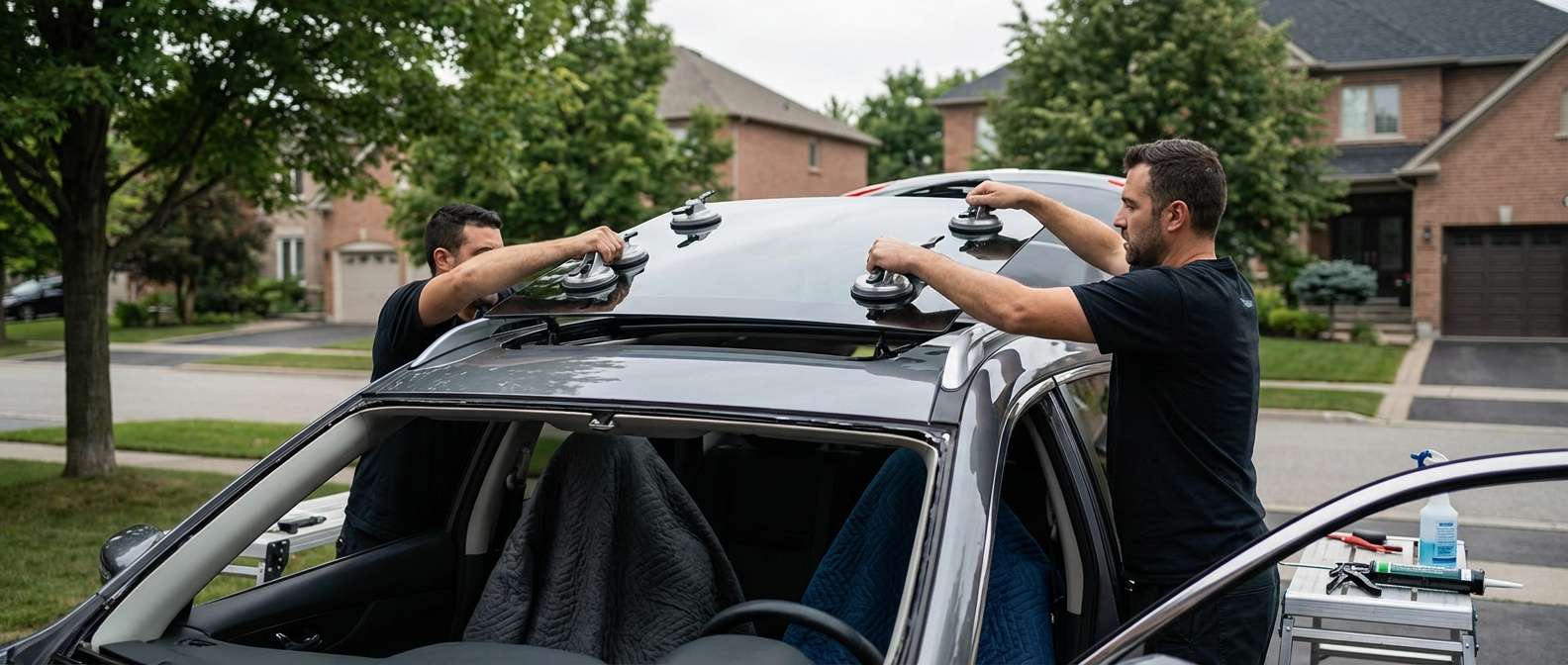 Sunroof Replacement for Nissan Rogue 2014-2020 by Alexwindshield