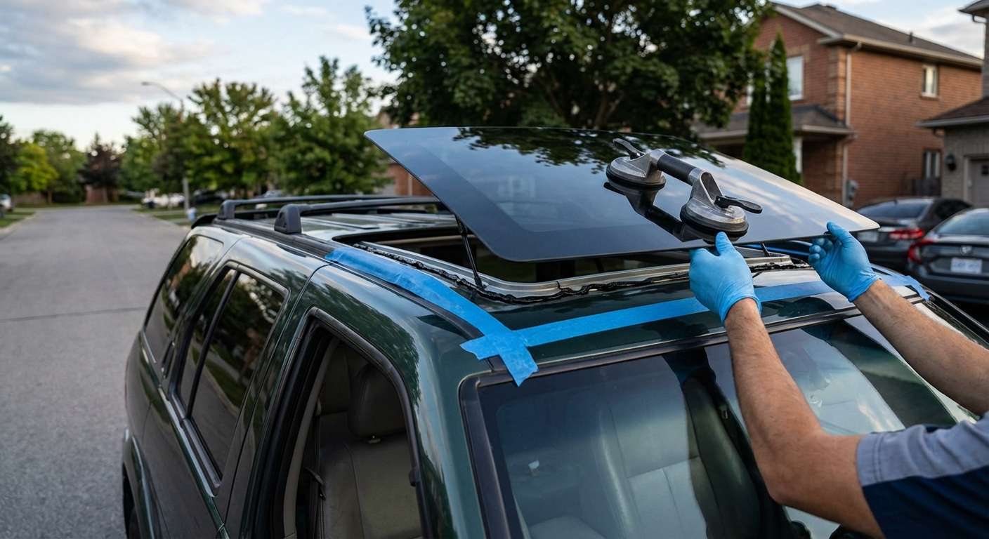 Sunroof Replacement for Nissan Pathfinder 1996-2004 by Alexwindshield