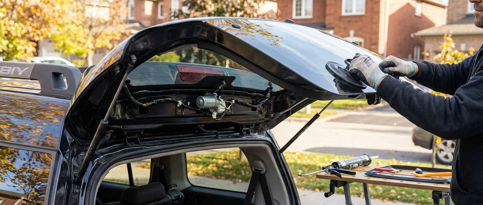 Back Glass Replacement for Nissan Pathfinder 2005-2012 by Alexwindshield