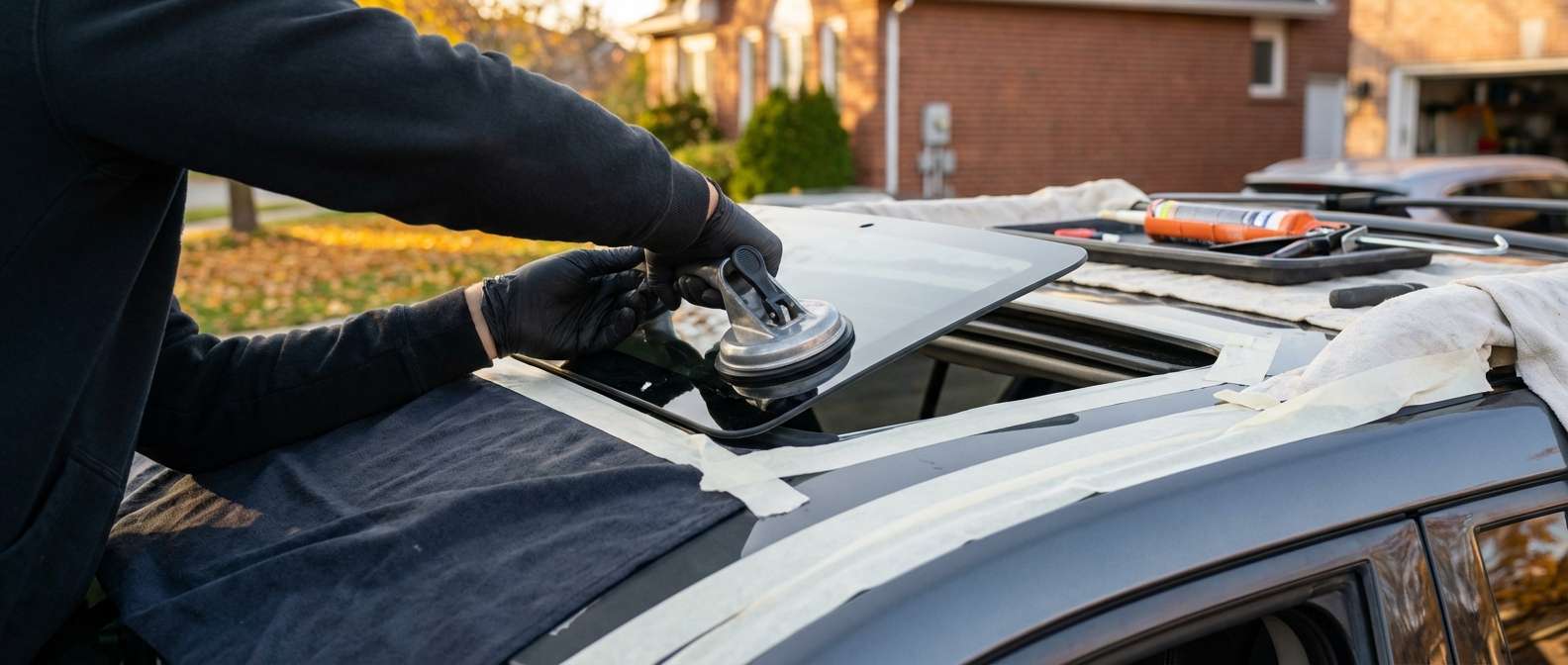 Sunroof Replacement for Nissan Pathfinder 2005-2012 by Alexwindshield
