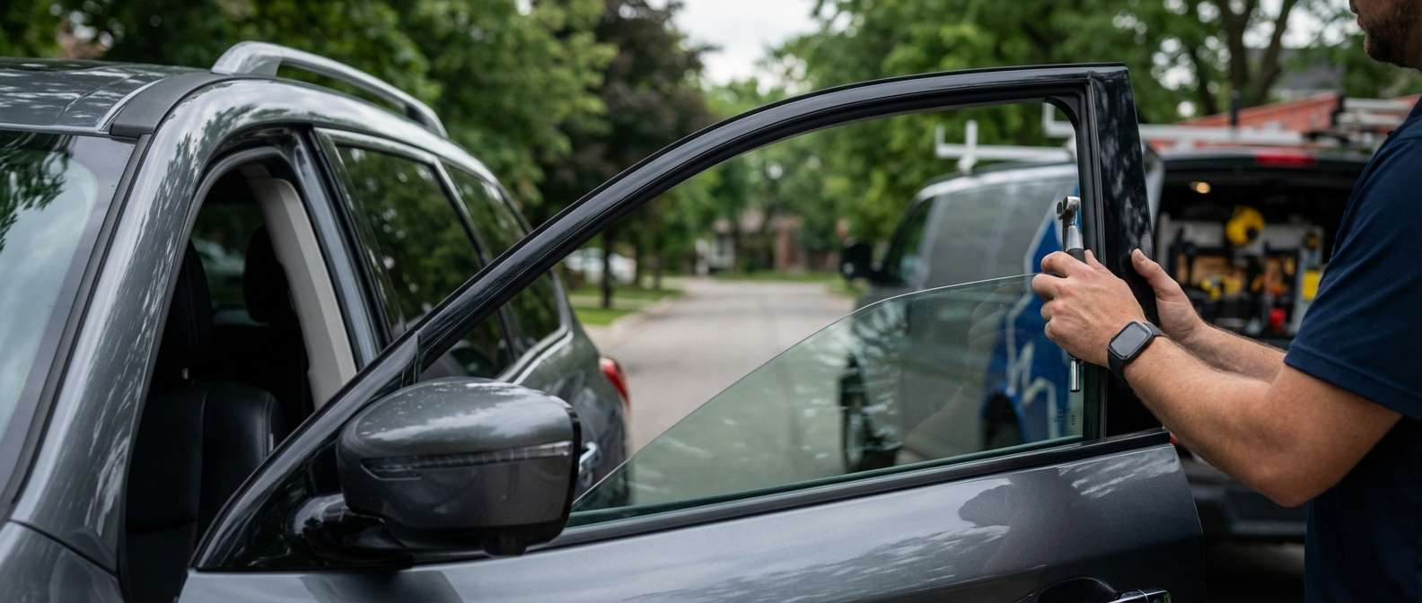 Door Glass Replacement for Nissan Pathfinder 2013-2021 by Alexwindshield