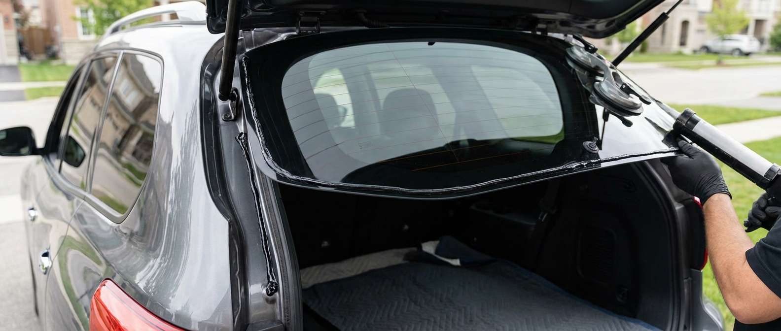 Back Glass Replacement for Nissan Pathfinder 2013-2021 by Alexwindshield