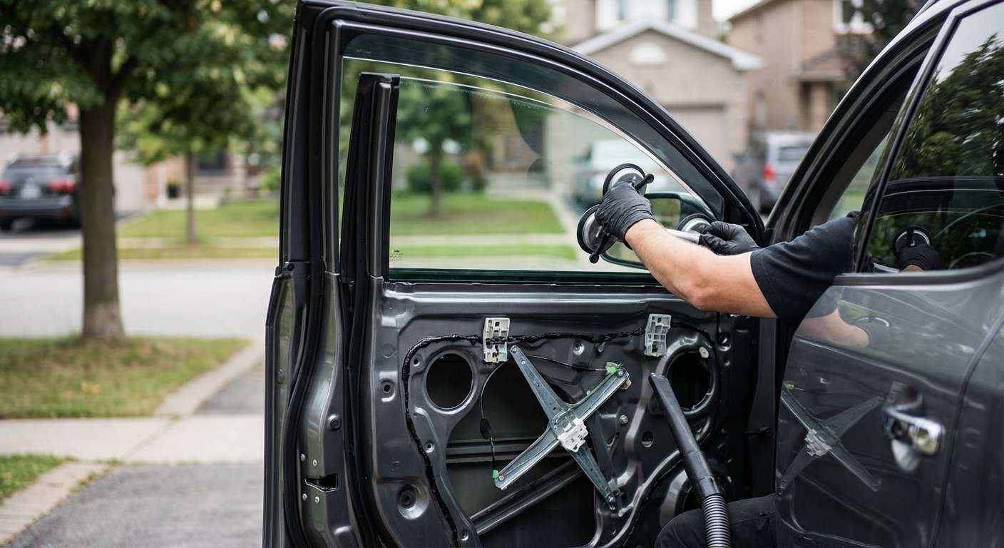 Door Glass Replacement for Nissan Murano 2003-2008 by Alexwindshield