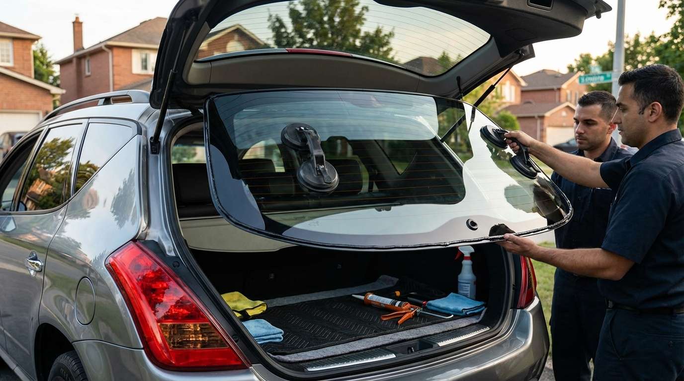 Back Glass Replacement for Nissan Murano 2003-2008 by Alexwindshield
