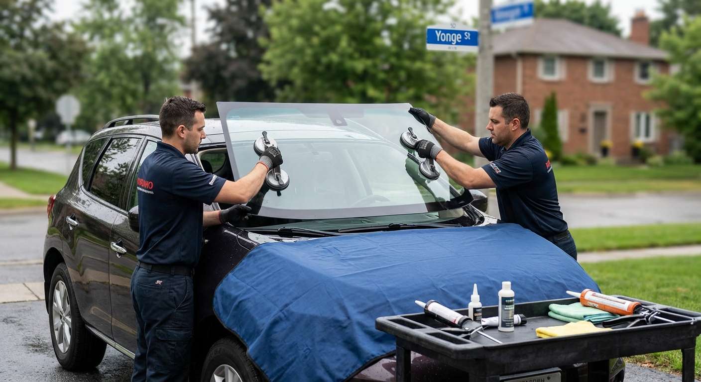 Windshield Replacement for Nissan Murano 2009-2014 by Alexwindshield