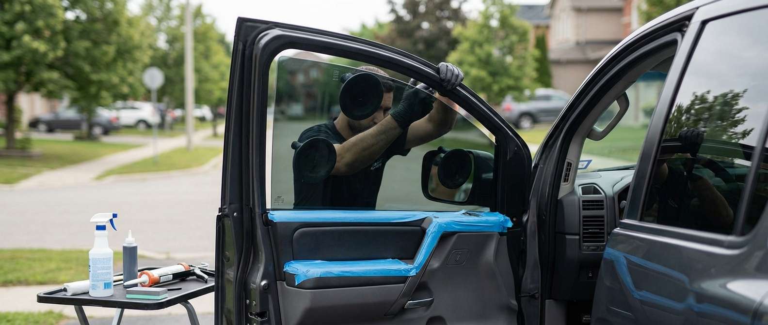 Door Glass Replacement for Nissan Armada 2004-2015 by Alexwindshield