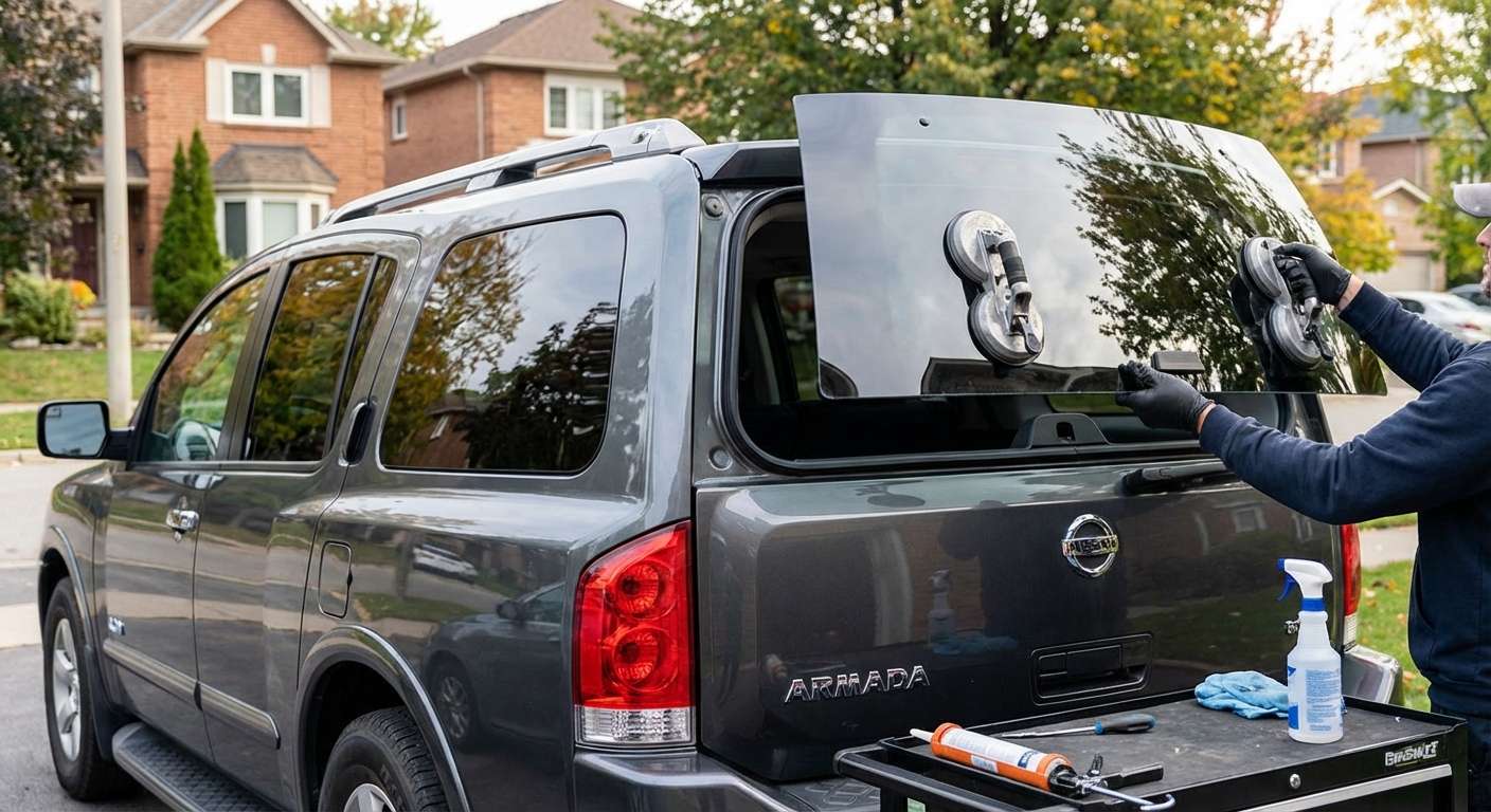 Back Glass Replacement for Nissan Armada 2004-2015 by Alexwindshield
