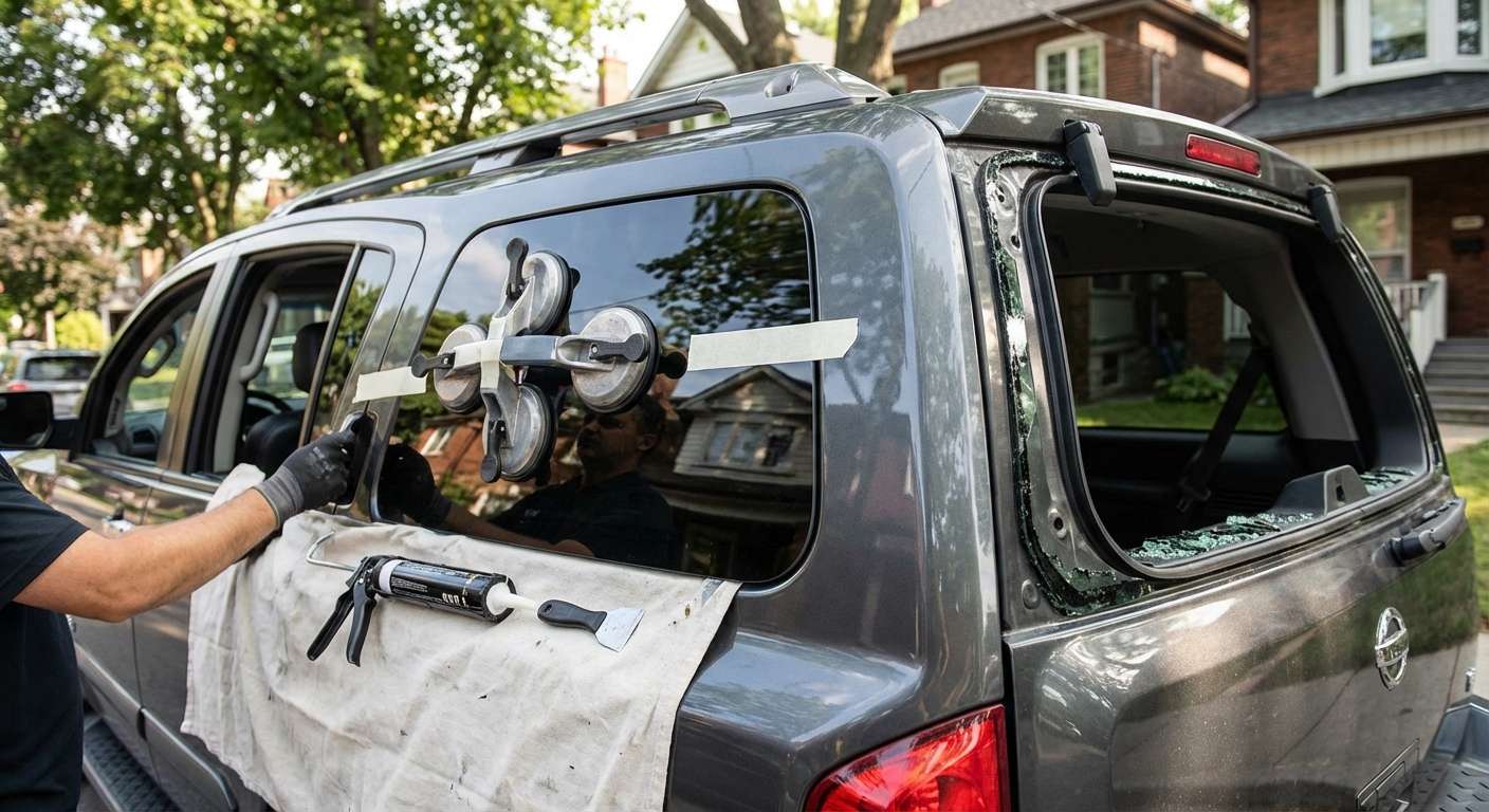 Quarter Glass Replacement for Nissan Armada 2004-2015 by Alexwindshield