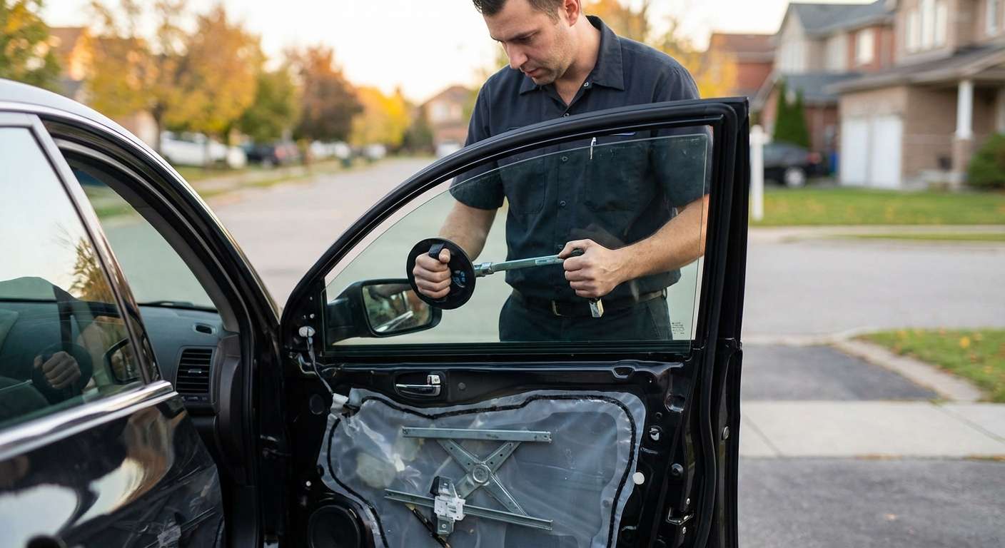Door Glass Replacement for Nissan Altima 2007-2012 by Alexwindshield