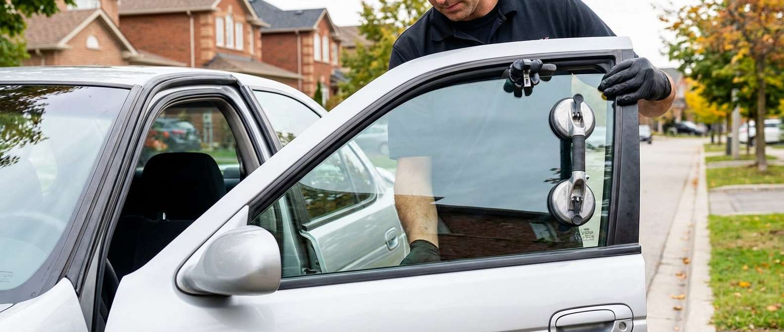 Door Glass Replacement for Nissan Sentra 2000-2006 by Alexwindshield