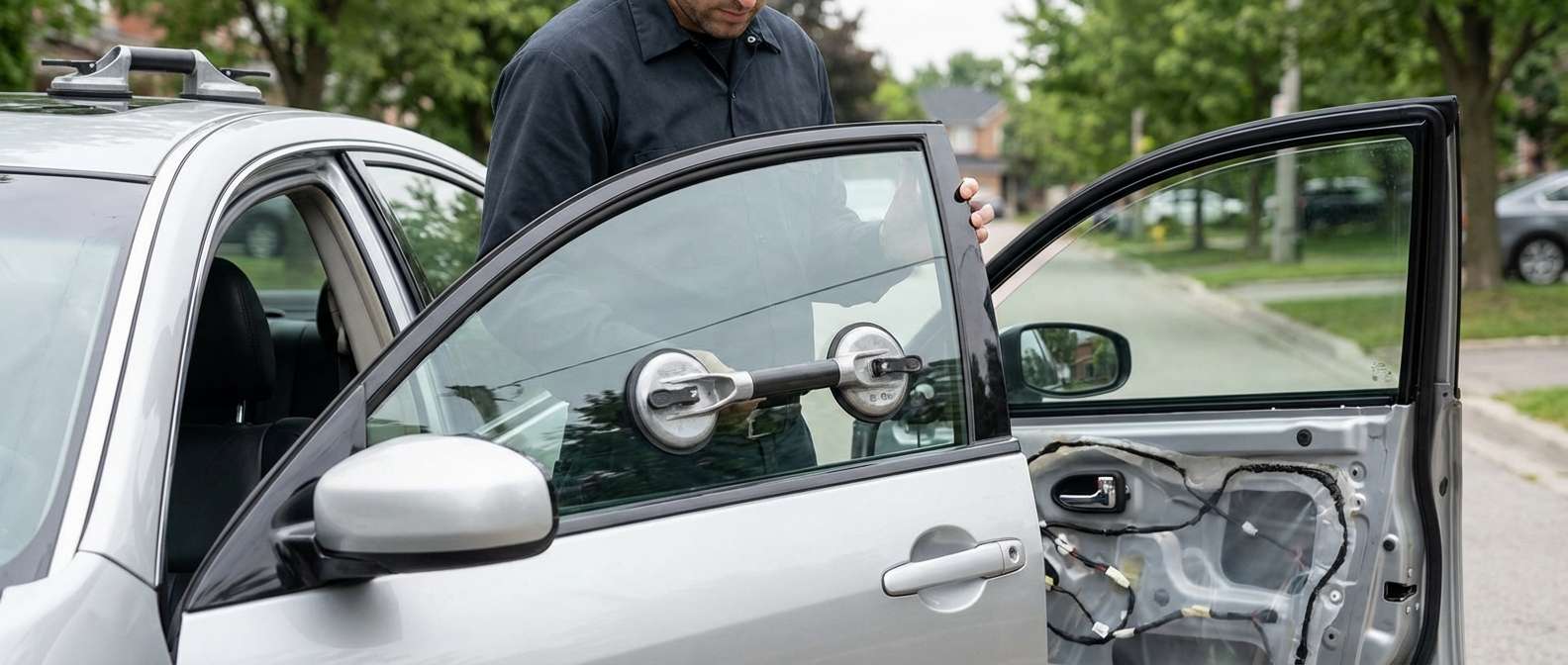 Door Glass Replacement for Nissan Maxima 2004-2008 by Alexwindshield