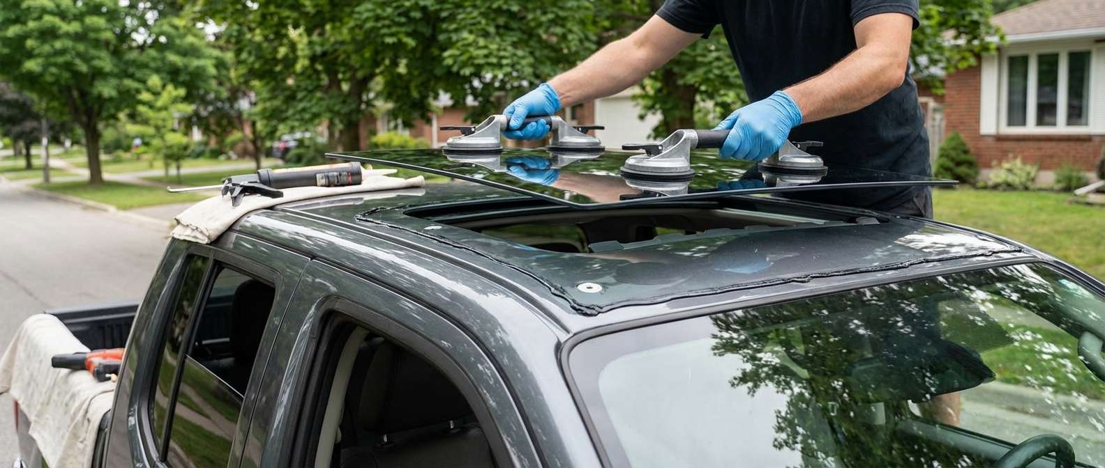 Sunroof Replacement for Nissan Frontier 2005-2021 by Alexwindshield