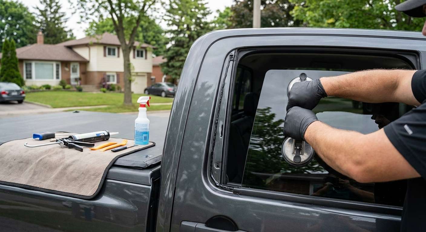 Quarter Glass Replacement for Nissan Titan 2004-2015 by Alexwindshield