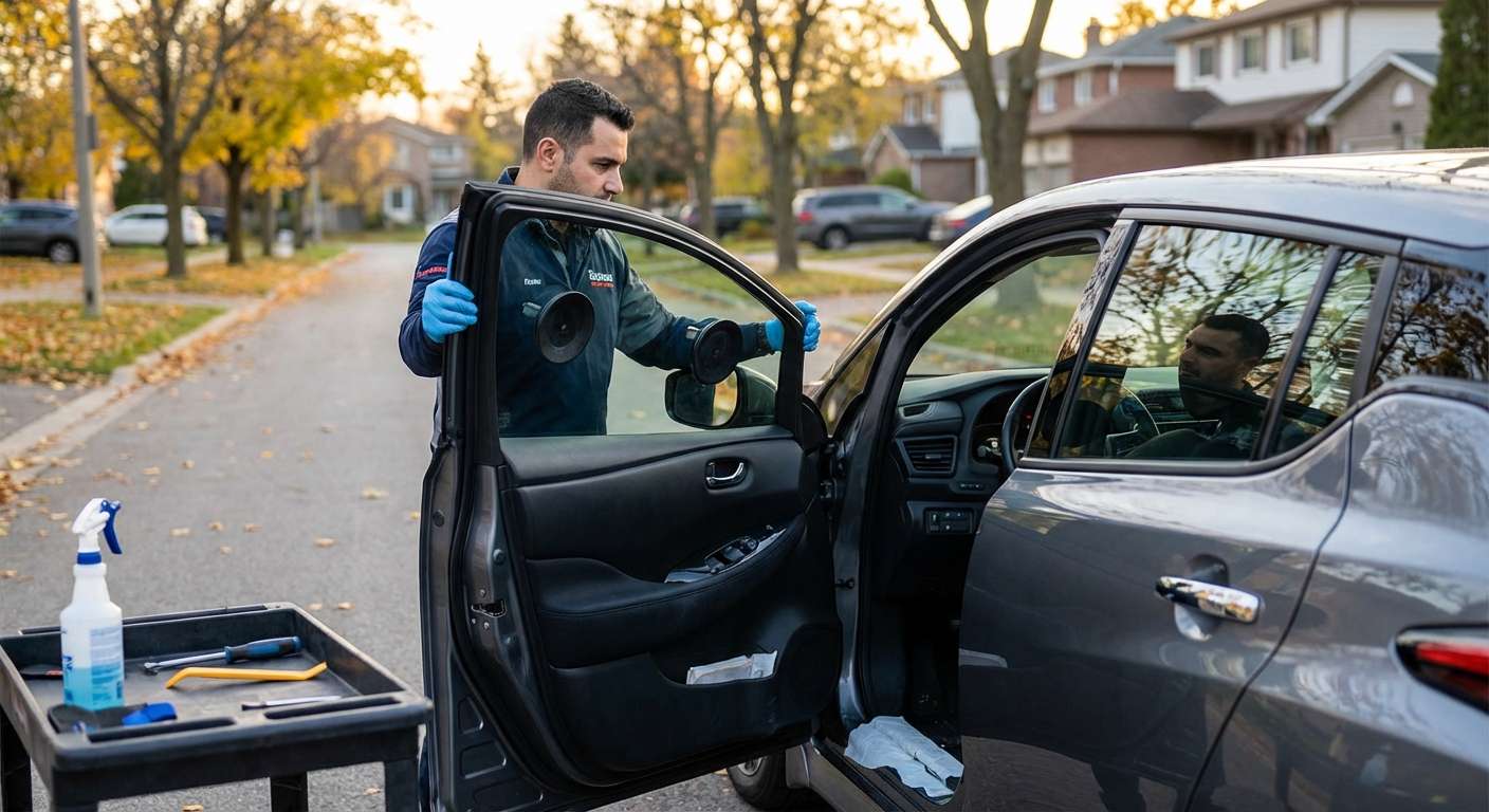 Door Glass Replacement for Nissan Leaf (EV) 2018-2025 by Alexwindshield