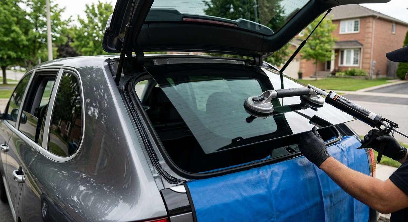 Back Glass Replacement for Porsche Cayenne 2003-2010 (9PA) by Alexwindshield