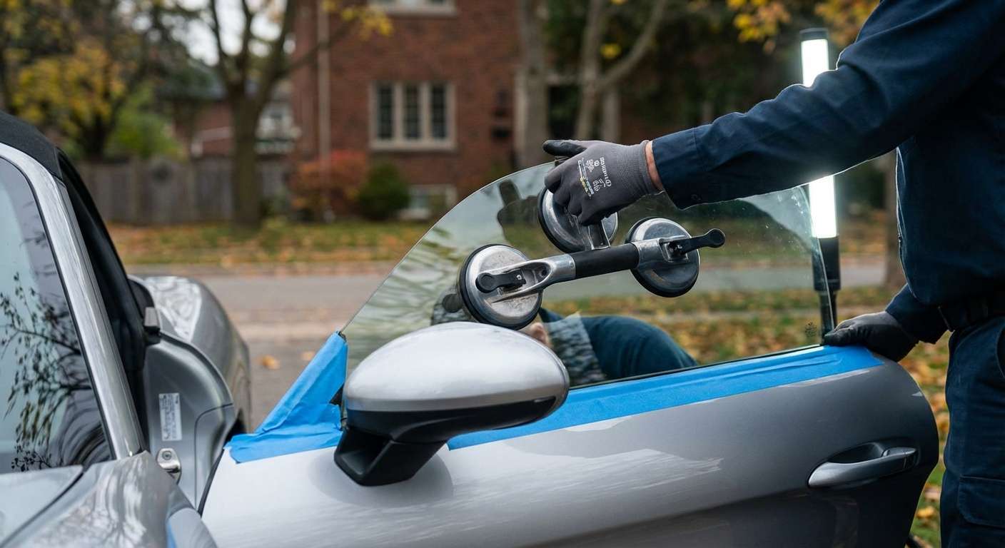 Door Glass Replacement for Porsche 718 Boxster / Cayman 2017-2025 (982) by Alexwindshield