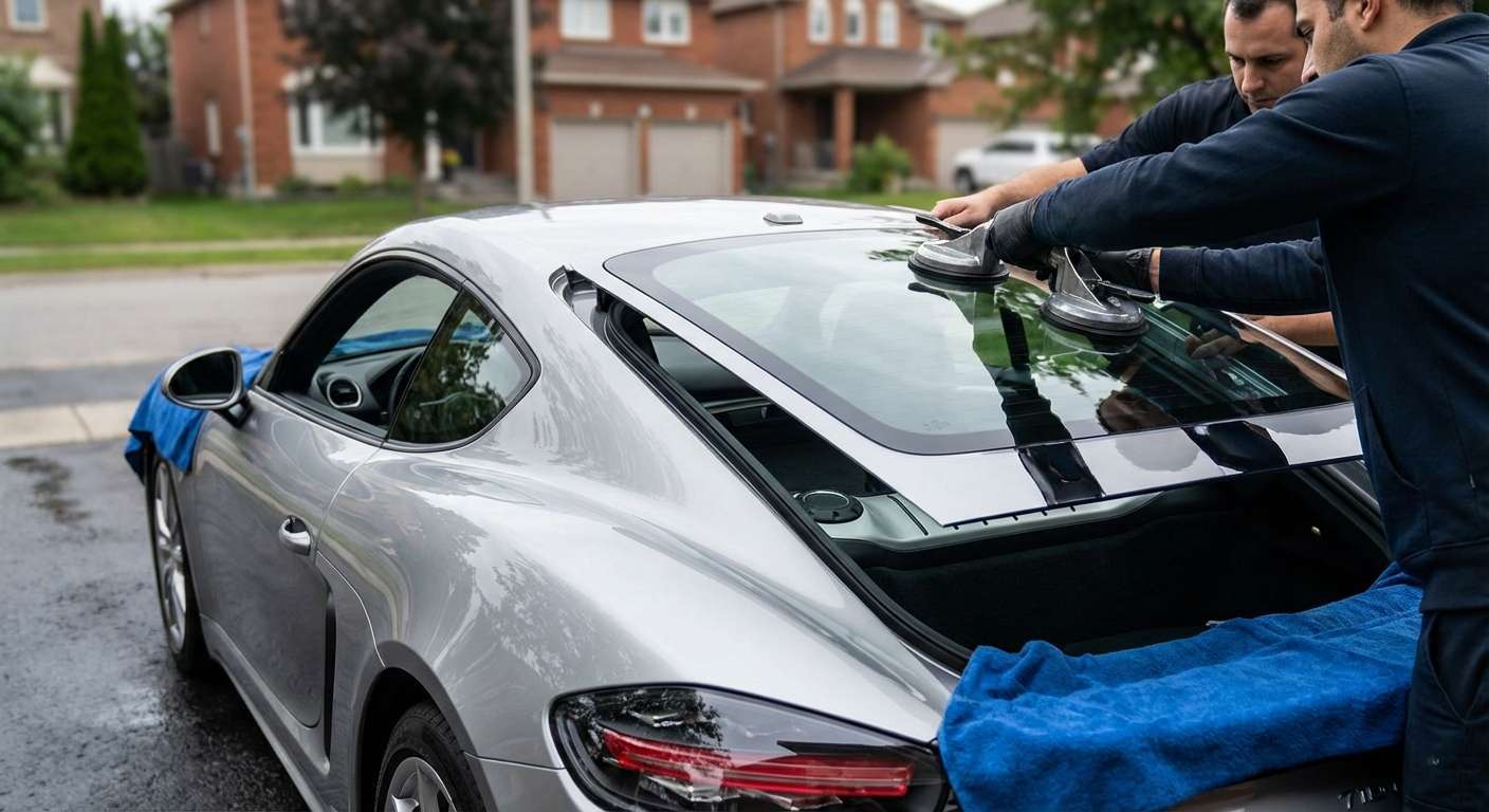 Back Glass Replacement for Porsche 718 Boxster / Cayman 2017-2025 (982) by Alexwindshield