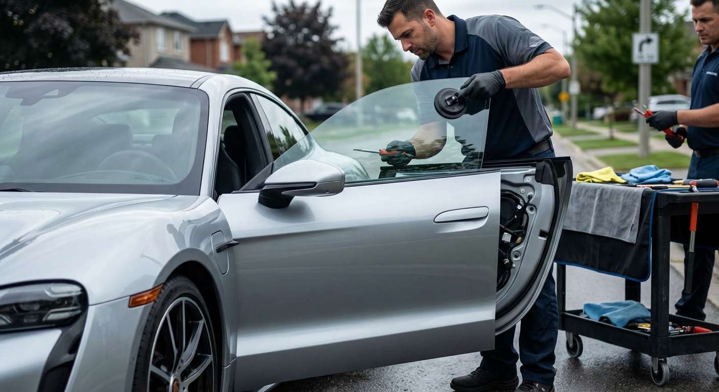 Door Glass Replacement for Porsche 718 Electric 2026-2027 by Alexwindshield