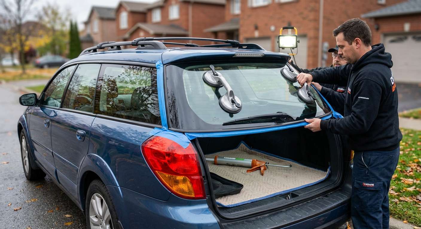 Back Glass Replacement for Subaru Outback 2005-2009 by Alexwindshield
