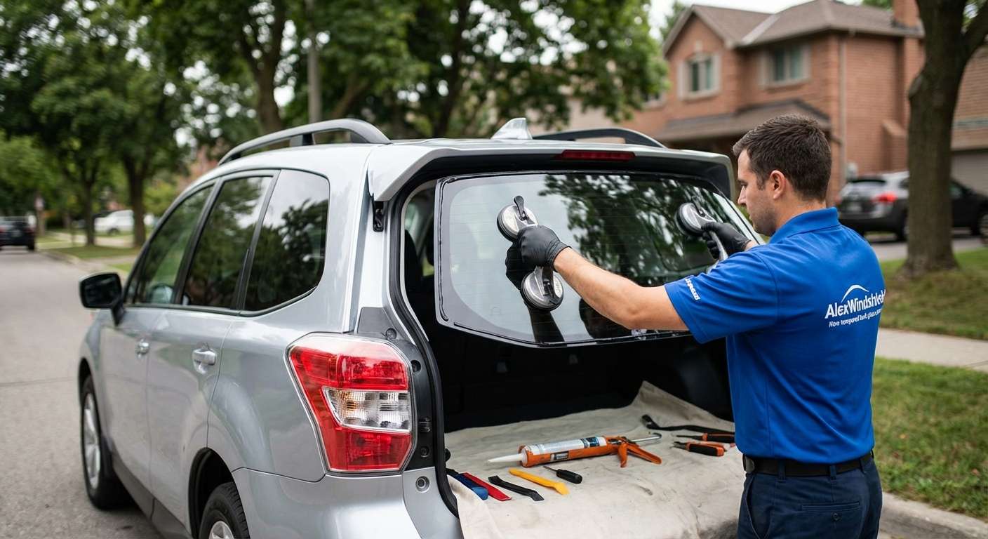 Back Glass Replacement for Subaru Forester 2014-2018 by Alexwindshield