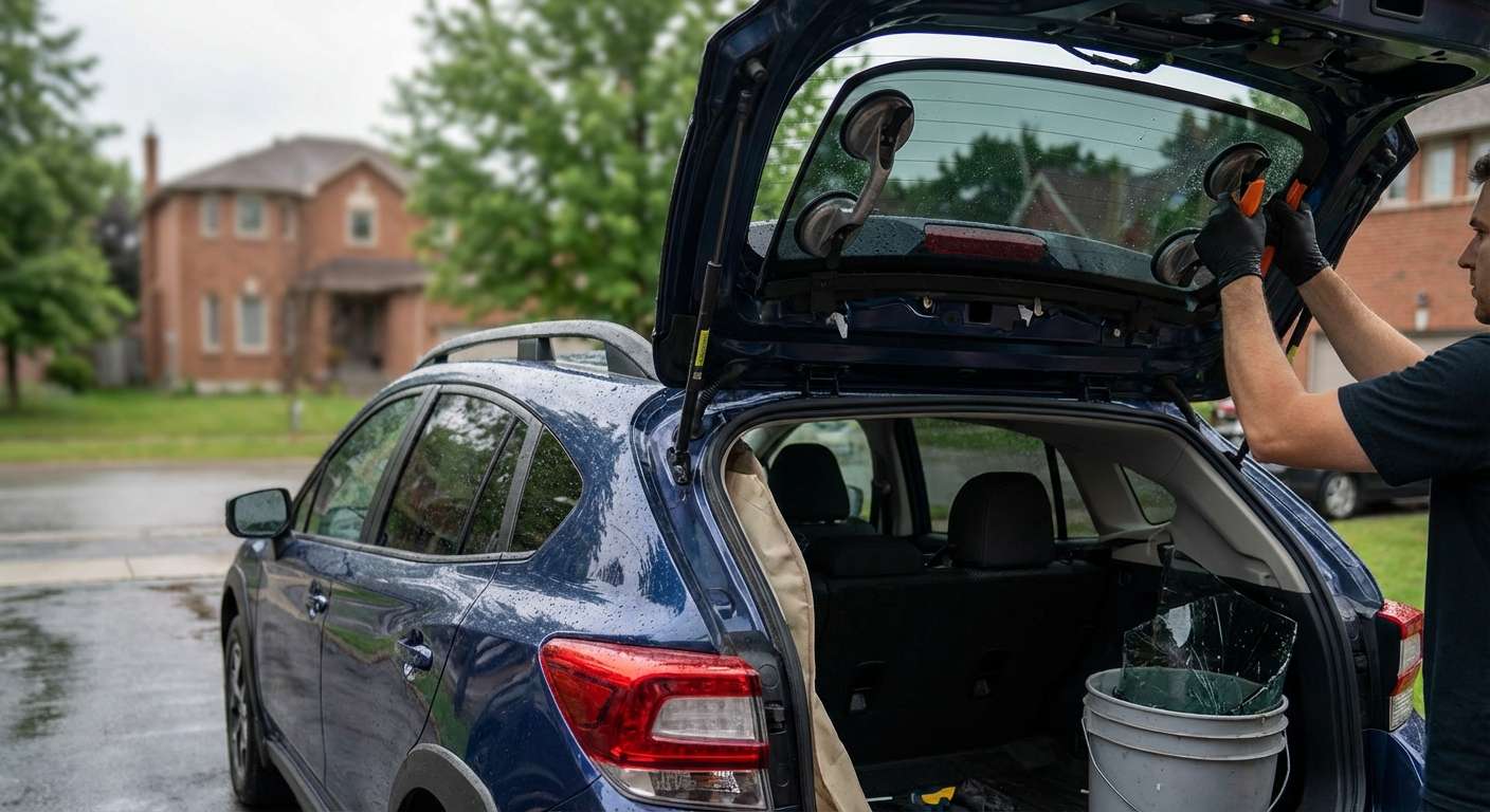 Back Glass Replacement for Subaru Crosstrek 2018-2023 by Alexwindshield