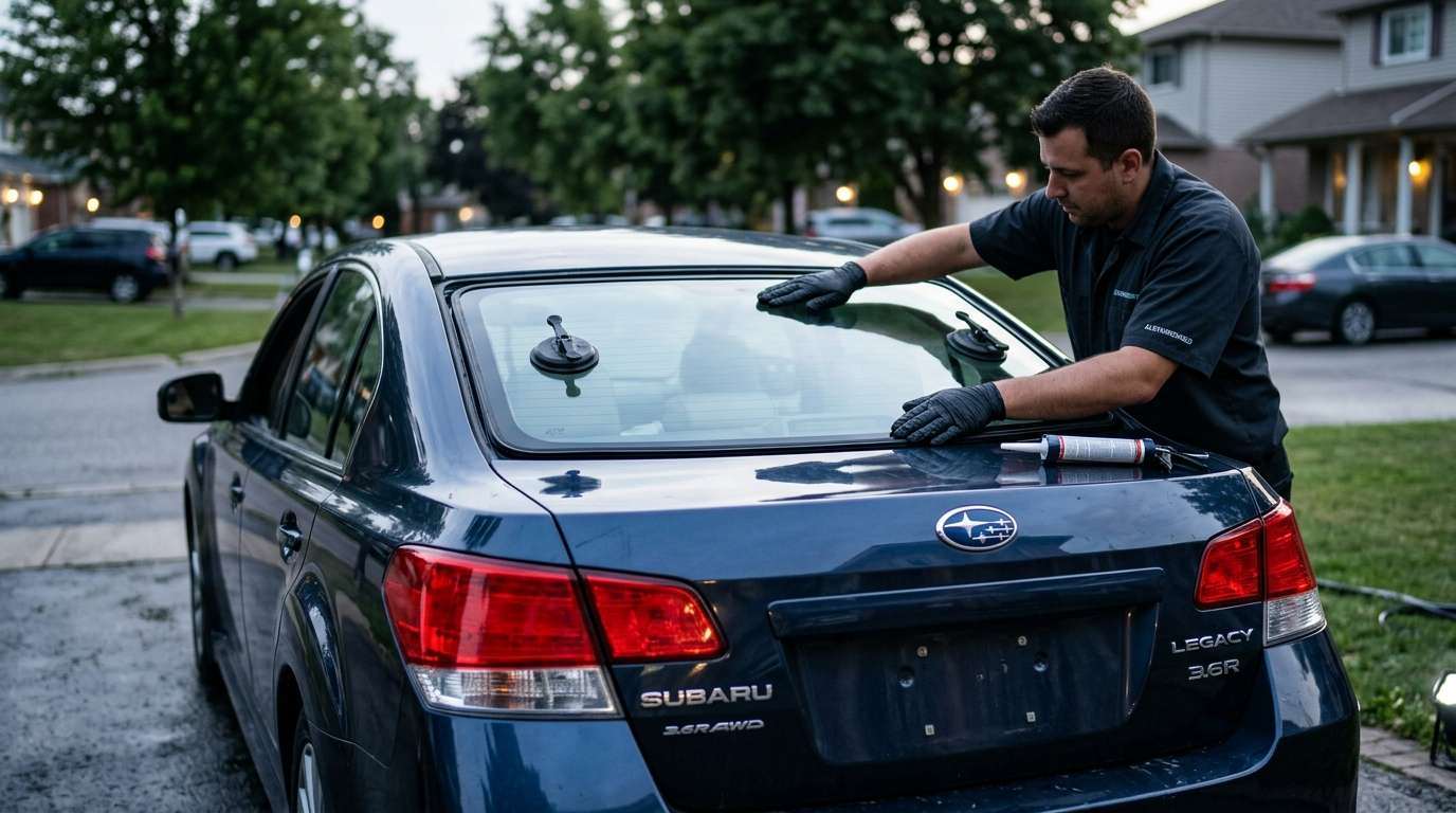 Back Glass Replacement for Subaru Legacy 2010-2014 by Alexwindshield