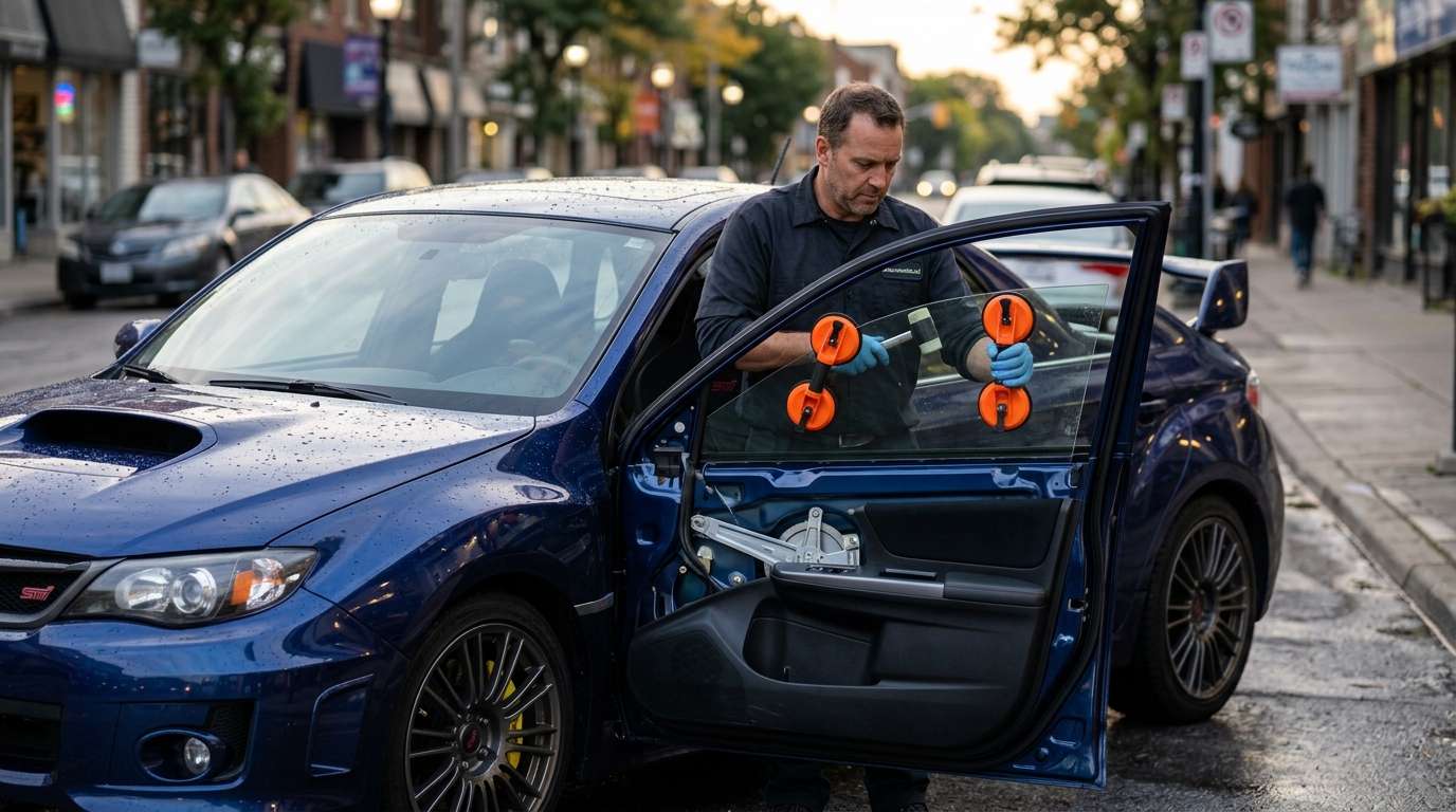 Door Glass Replacement for Subaru WRX / STI 2008-2014 by Alexwindshield