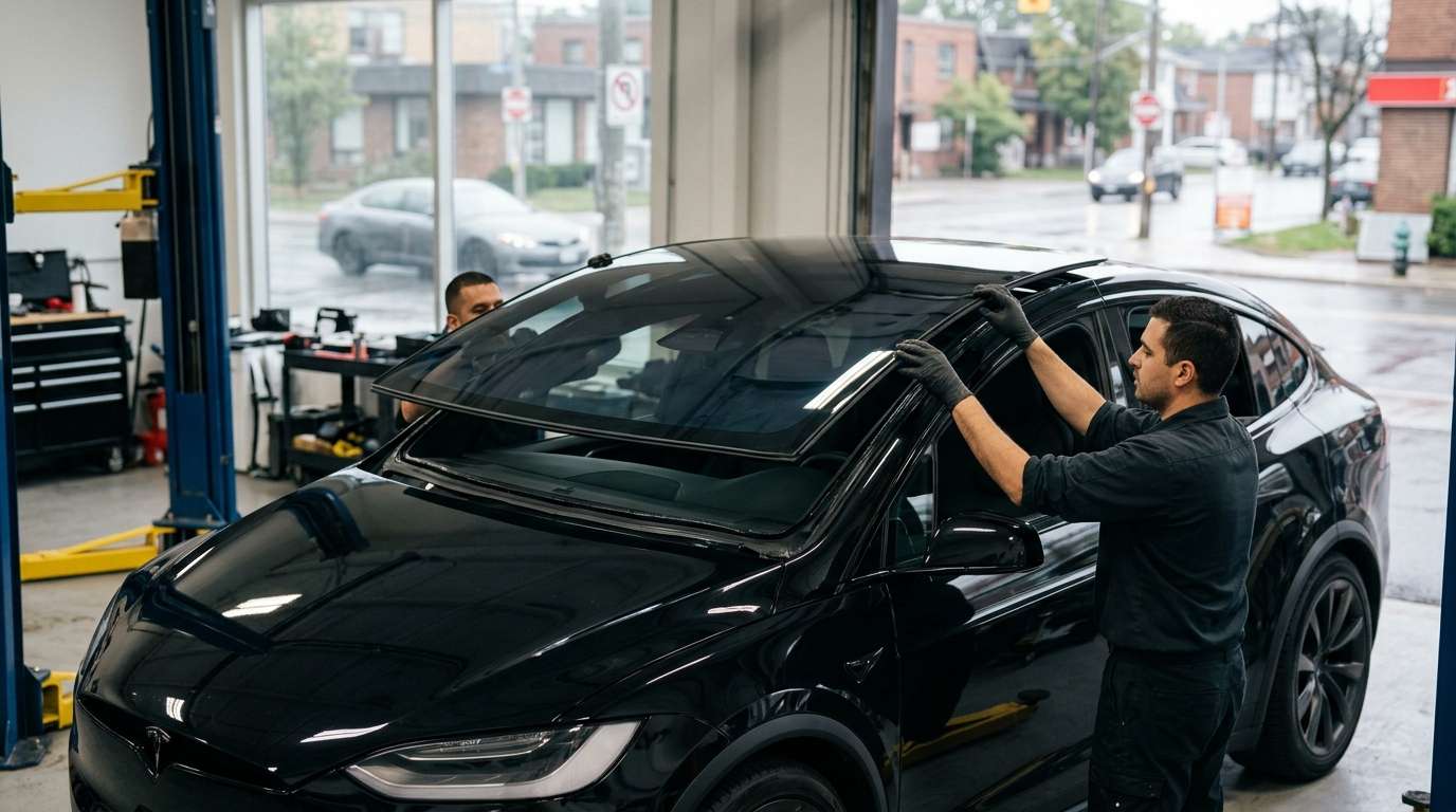 Sunroof Replacement for Tesla Model X Plaid / Refreshed 2022-2027 by Alexwindshield