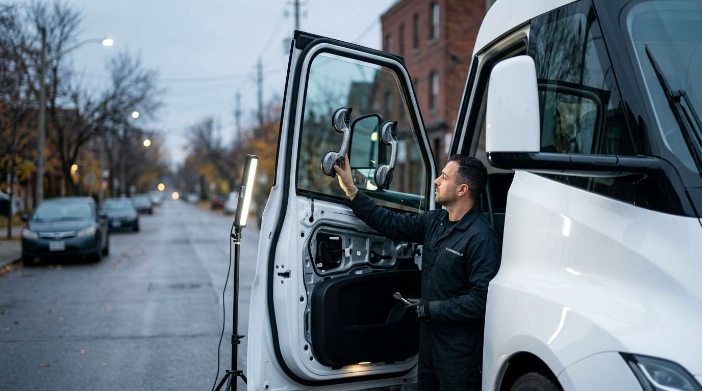 Door Glass Replacement for Tesla Tesla Semi 2023-2027 by Alexwindshield