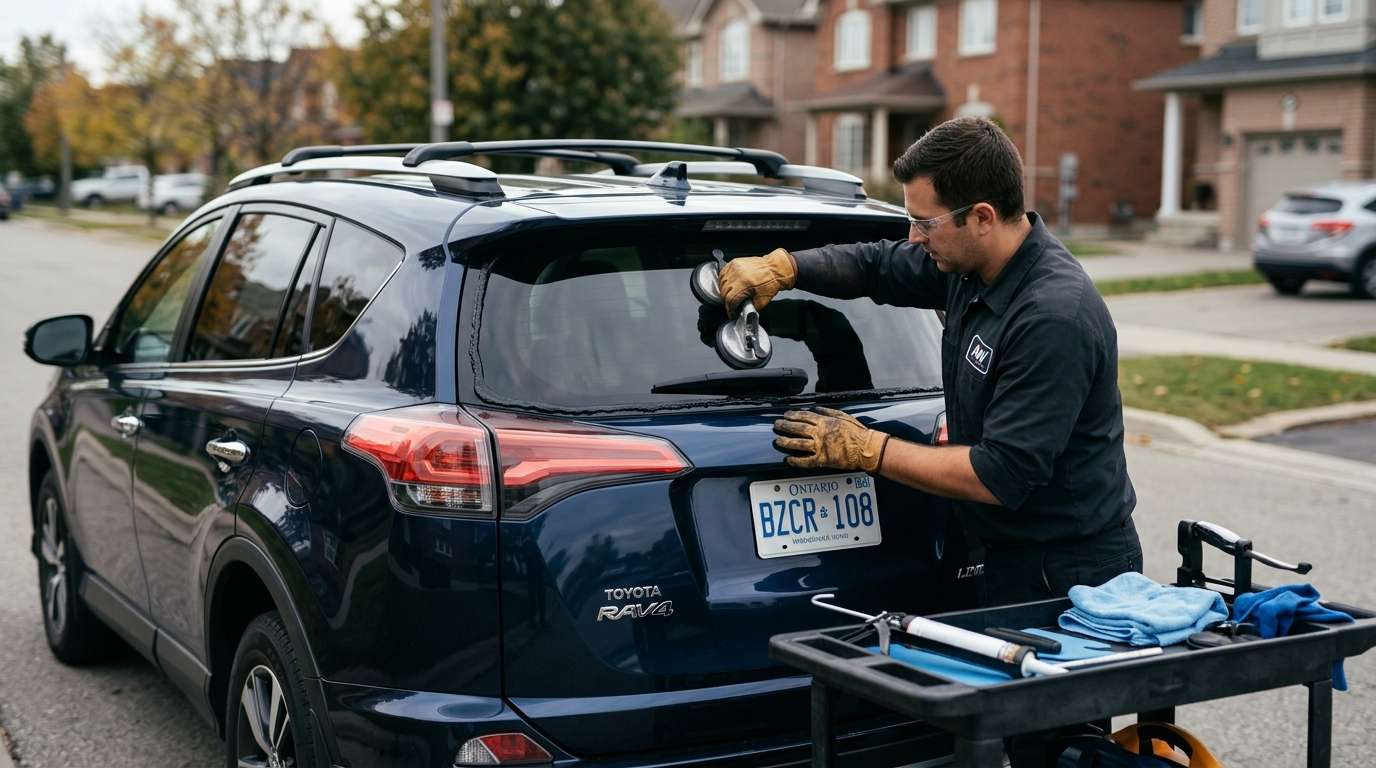 Back Glass Replacement for Toyota RAV4 2013-2018 by Alexwindshield