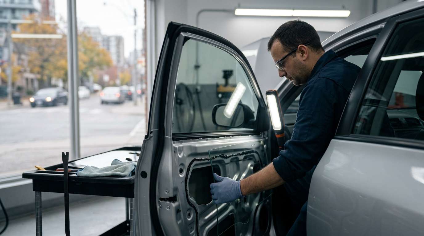 Door Glass Replacement for Toyota Corolla 2009-2013 by Alexwindshield