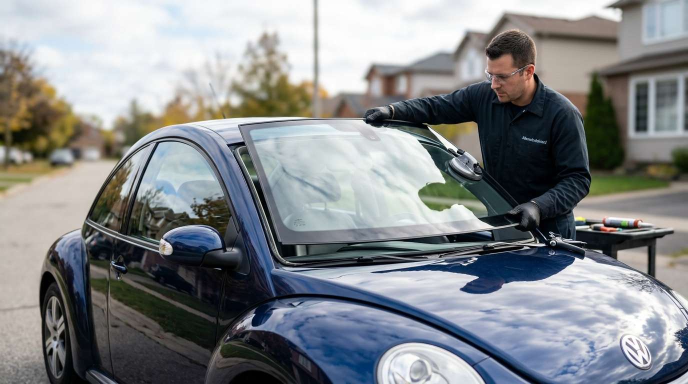 Windshield Replacement for Volkswagen Beetle 1998-2010 by Alexwindshield