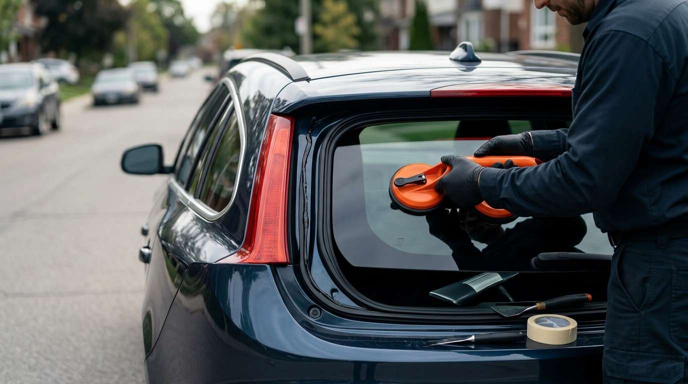 Back Glass Replacement for Volvo V60 Wagon 2011-2018 by Alexwindshield