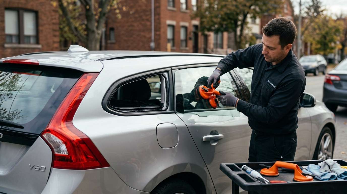 Quarter Glass Replacement for Volvo V60 Wagon 2011-2018 by Alexwindshield