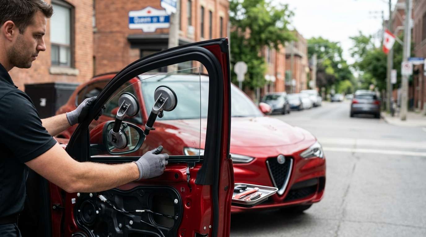 Door Glass Replacement for Alfa Romeo Stelvio 2017-2027 by Alexwindshield