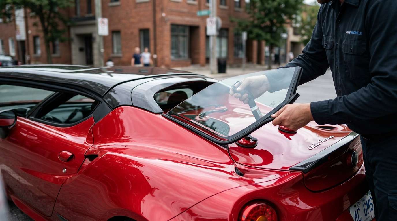 Quarter Glass Replacement for Alfa Romeo 4C / 4C Spider 2014-2020 by Alexwindshield