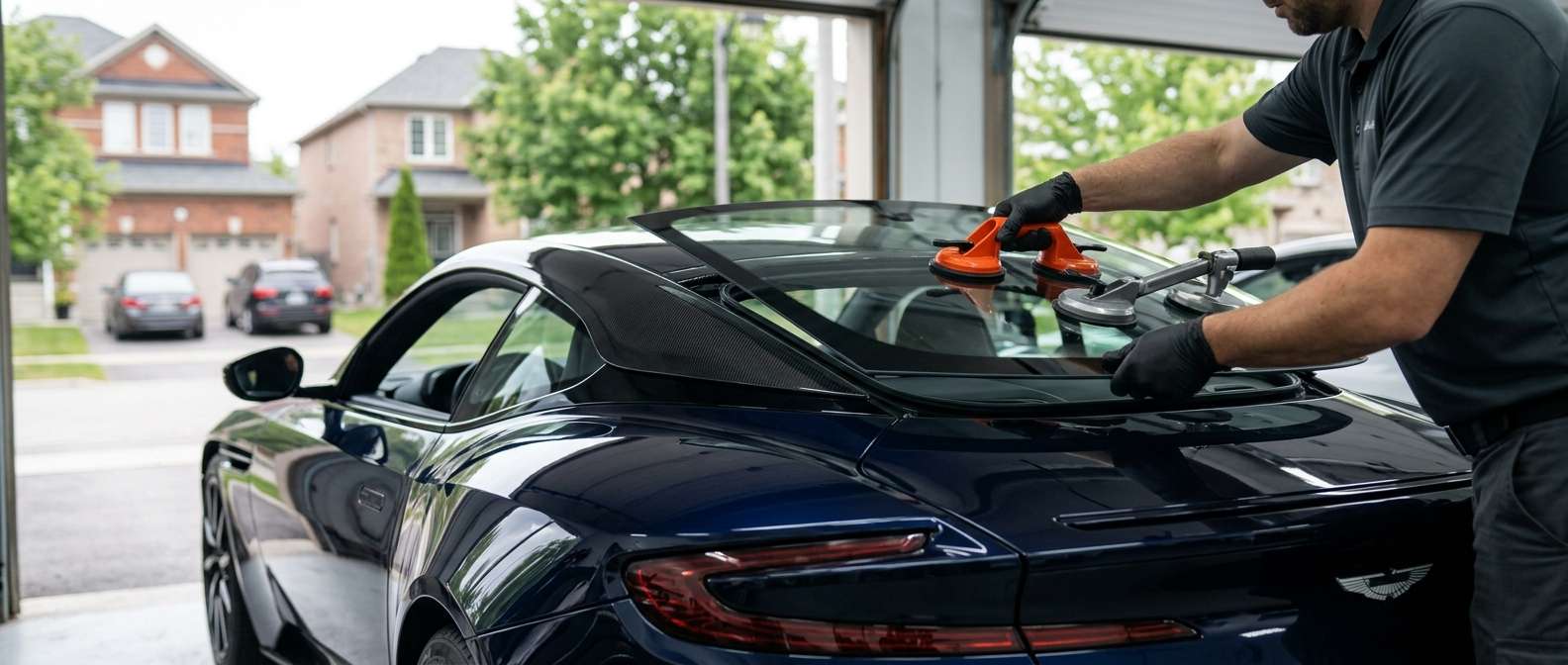 Back Glass Replacement for Aston Martin DB12 / DB12 Volante 2024-2027 by Alexwindshield
