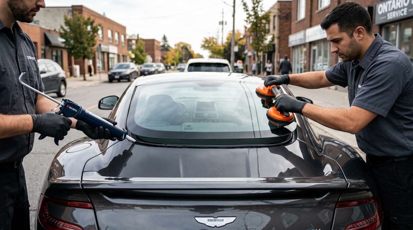 Back Glass Replacement for Aston Martin Vanquish 2025-2027 by Alexwindshield