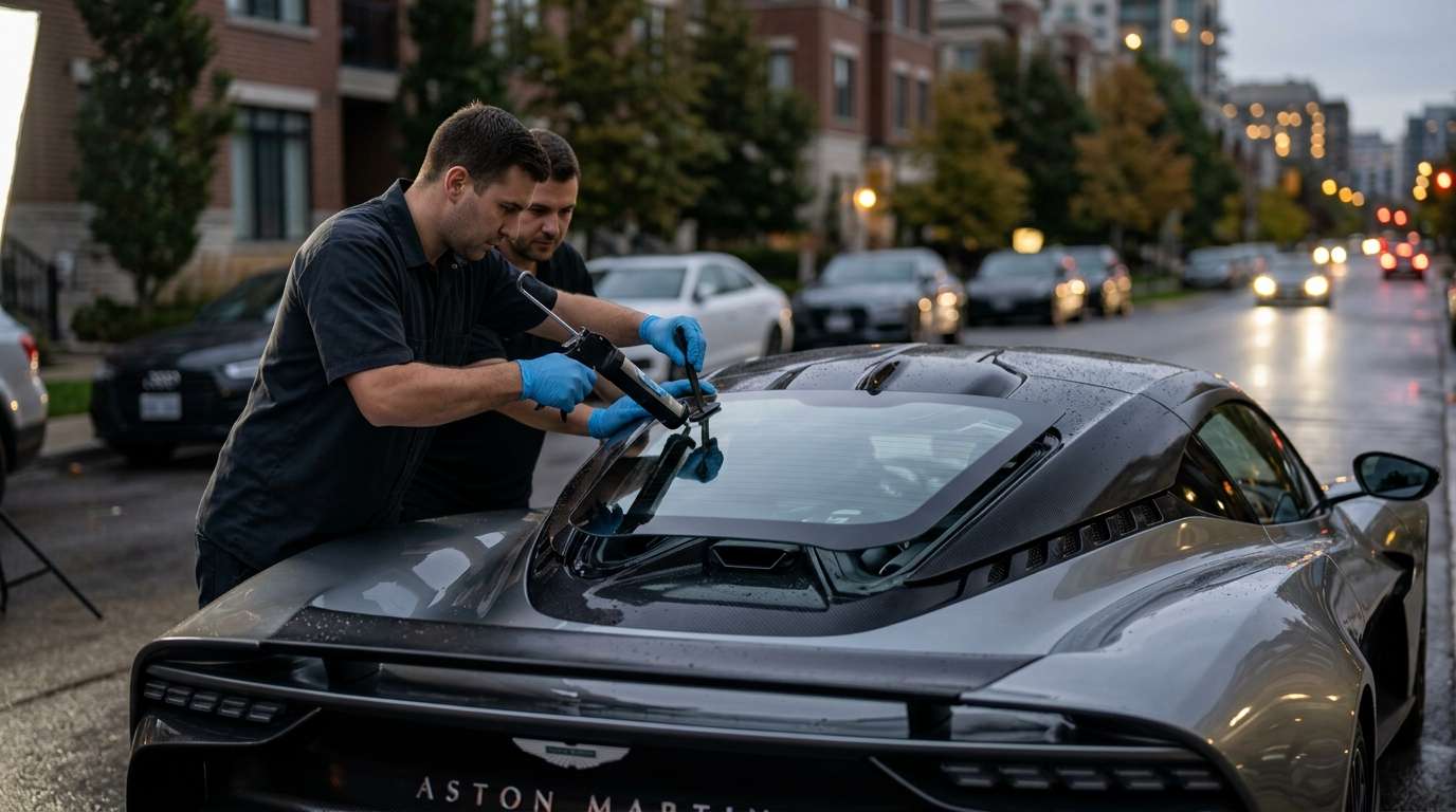 Back Glass Replacement for Aston Martin Valhalla 2024-2027 by Alexwindshield