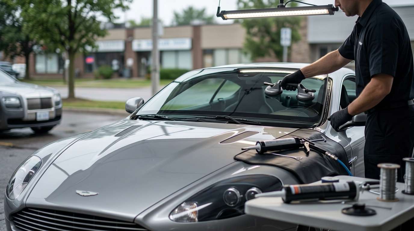 Windshield Replacement for Aston Martin DB9 2004-2016 by Alexwindshield