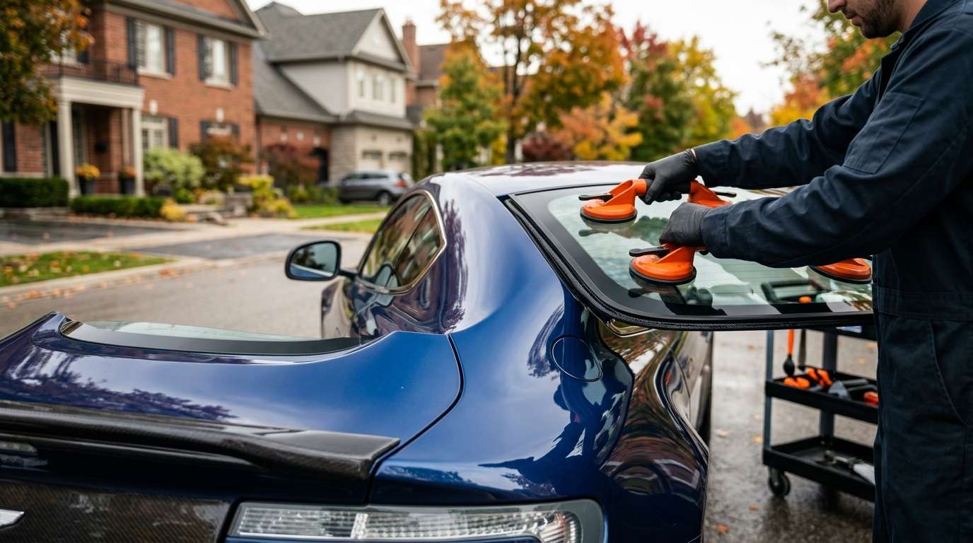 Back Glass Replacement for Aston Martin V12 Vantage 2009-2018 by Alexwindshield
