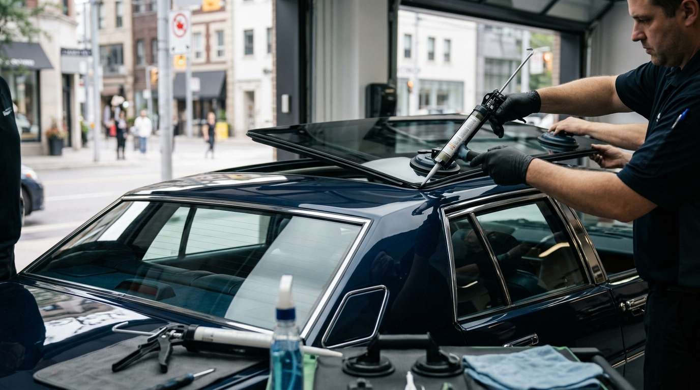 Sunroof Replacement for Aston Martin Lagonda 1974-1990 by Alexwindshield