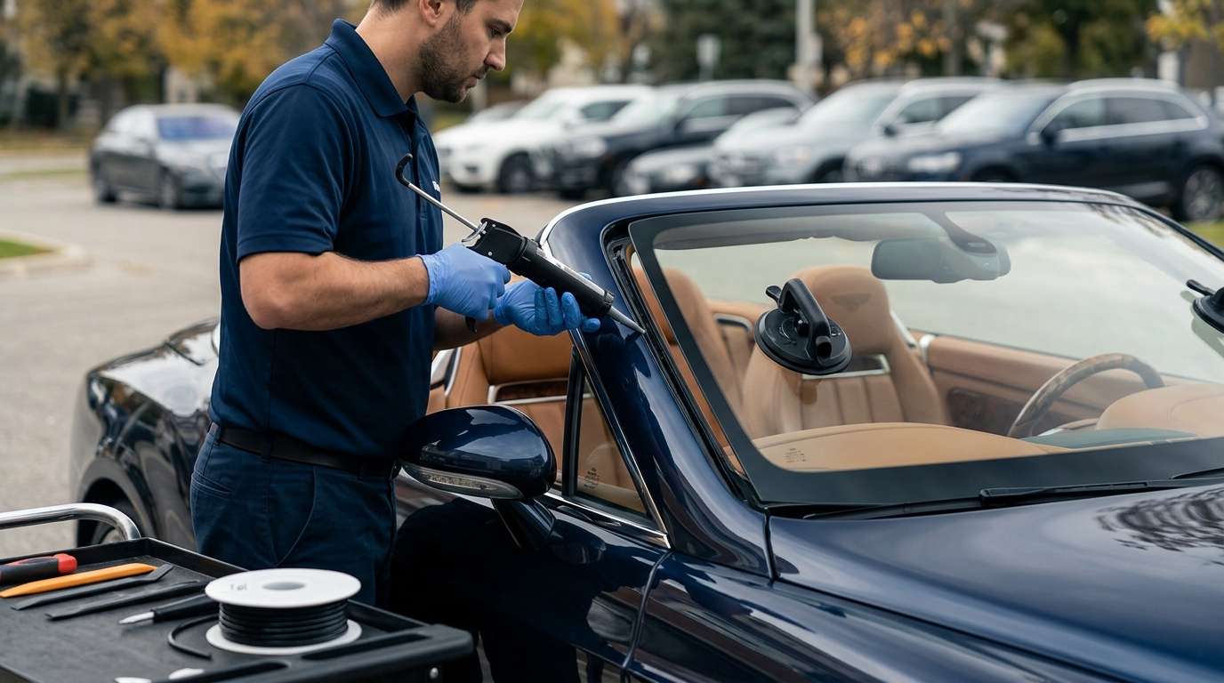 Windshield Replacement for Bentley Continental GTC (Convertible) 2006-2010 by Alexwindshield