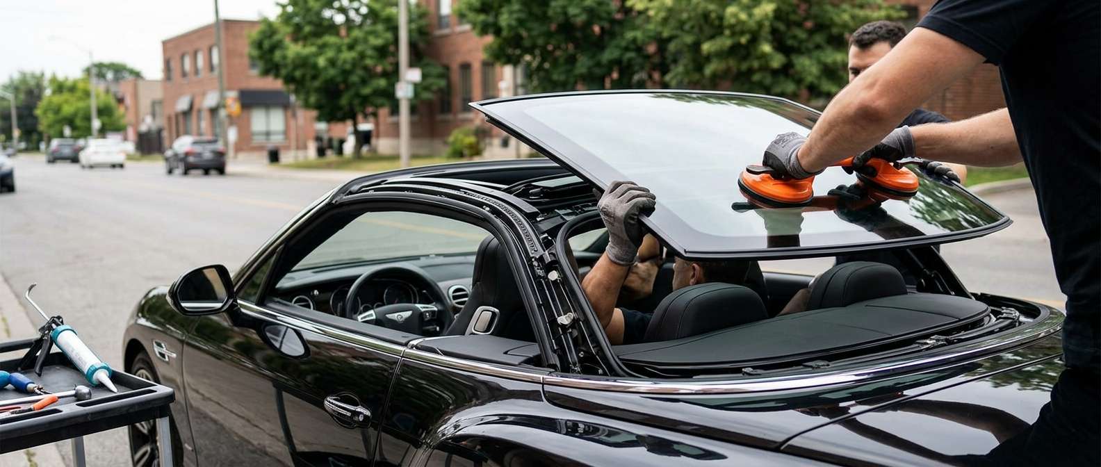 Sunroof Replacement for Bentley Continental GTC (Convertible) 2011-2018 by Alexwindshield