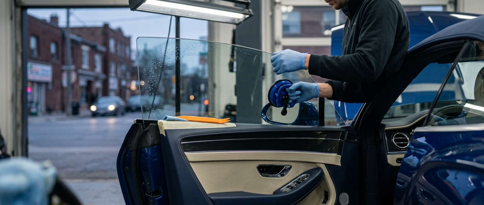 Door Glass Replacement for Bentley Continental GTC (Convertible) 2025-2027 by Alexwindshield