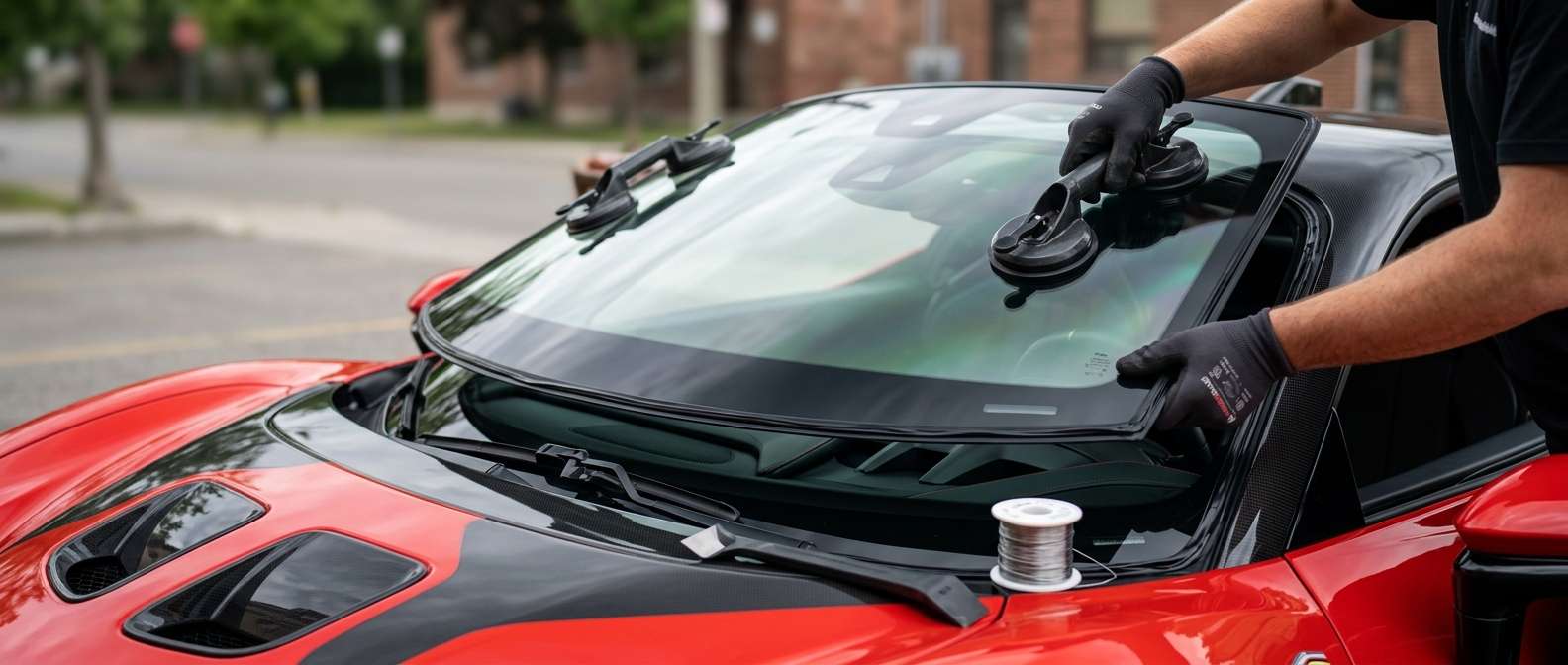 Windshield Replacement for Ferrari SF90 Stradale / Spider 2020-2025 by Alexwindshield