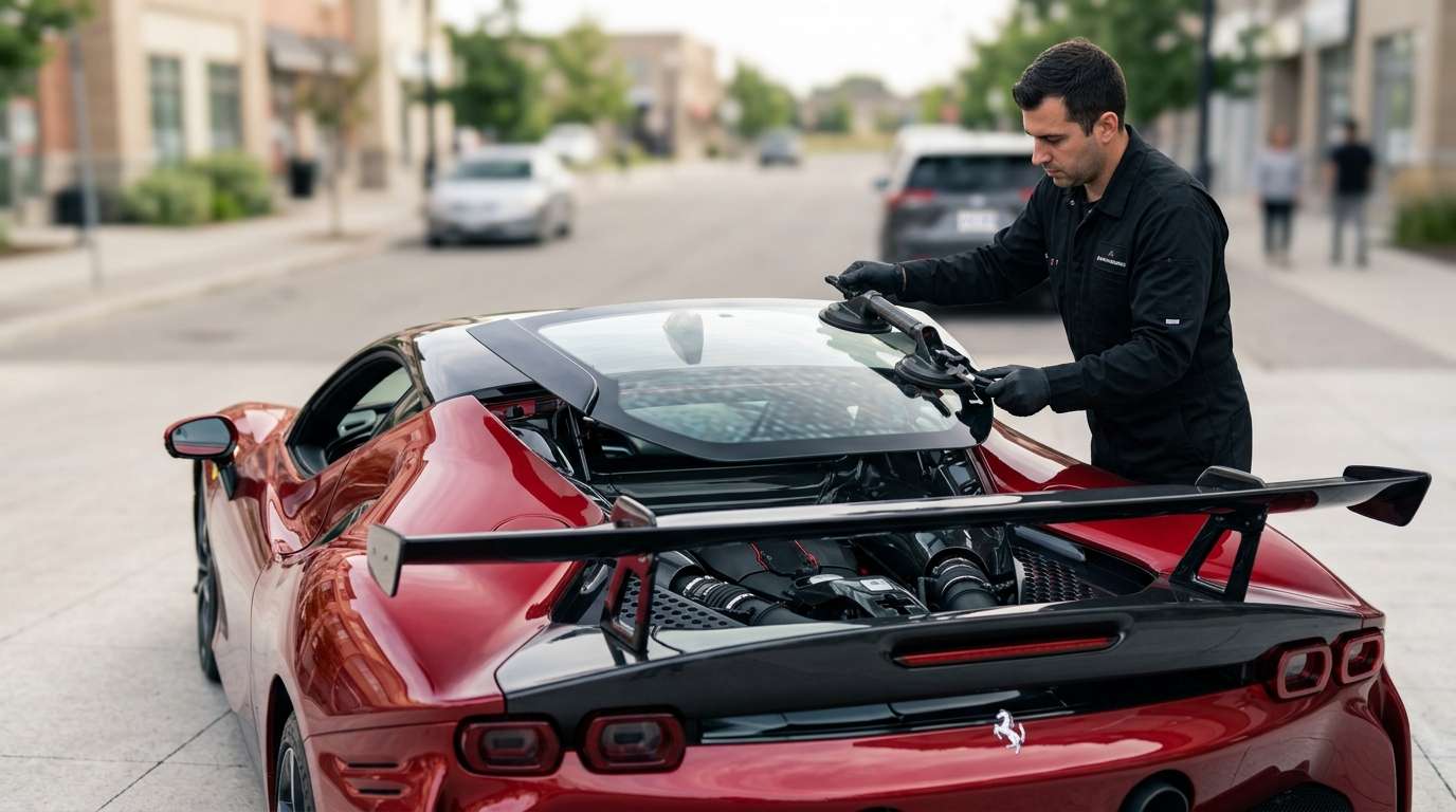 Back Glass Replacement for Ferrari SF90 XX Stradale / Spider 2024-2026 by Alexwindshield
