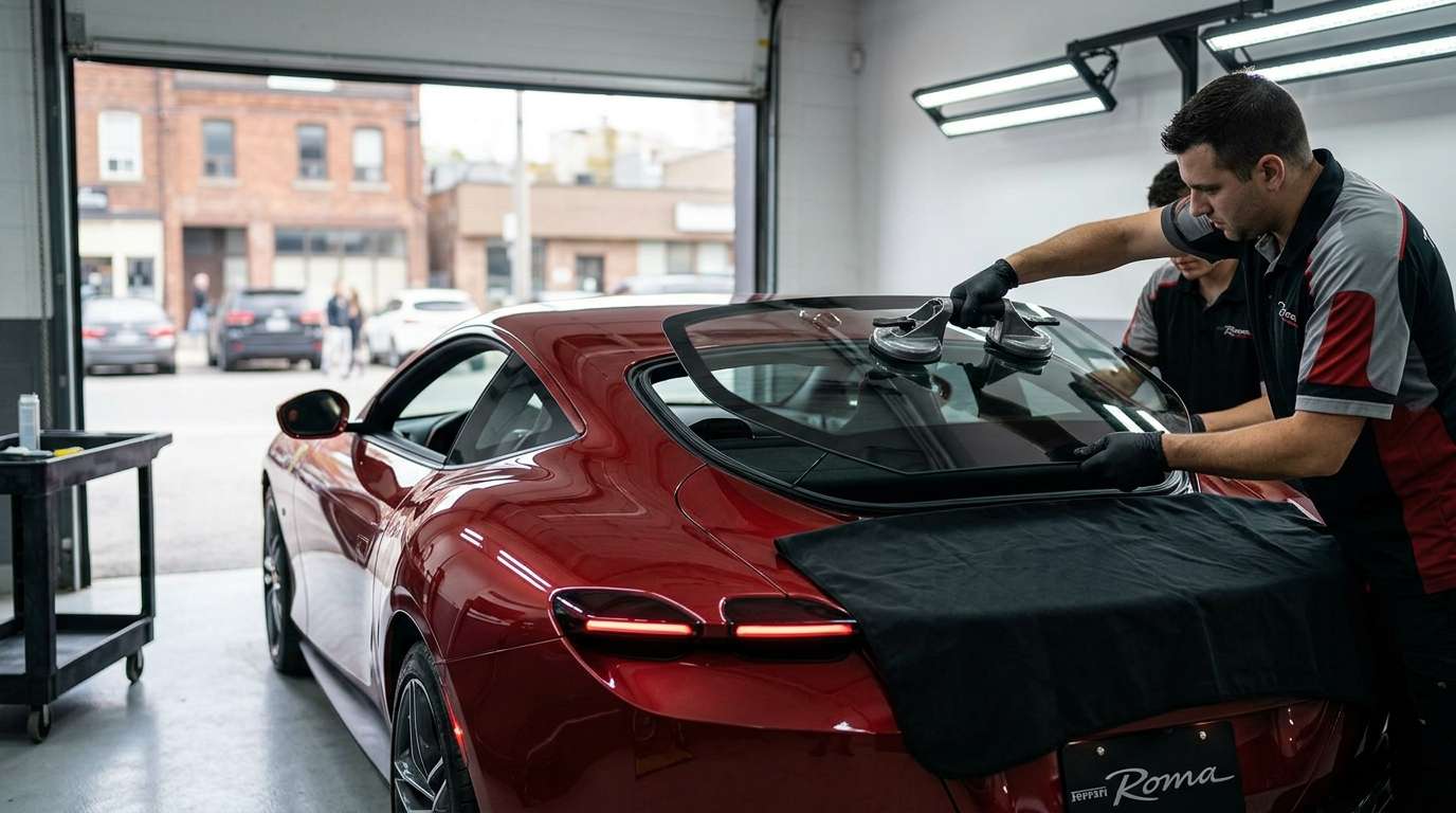 Back Glass Replacement for Ferrari Roma / Roma Spider 2020-2027 by Alexwindshield