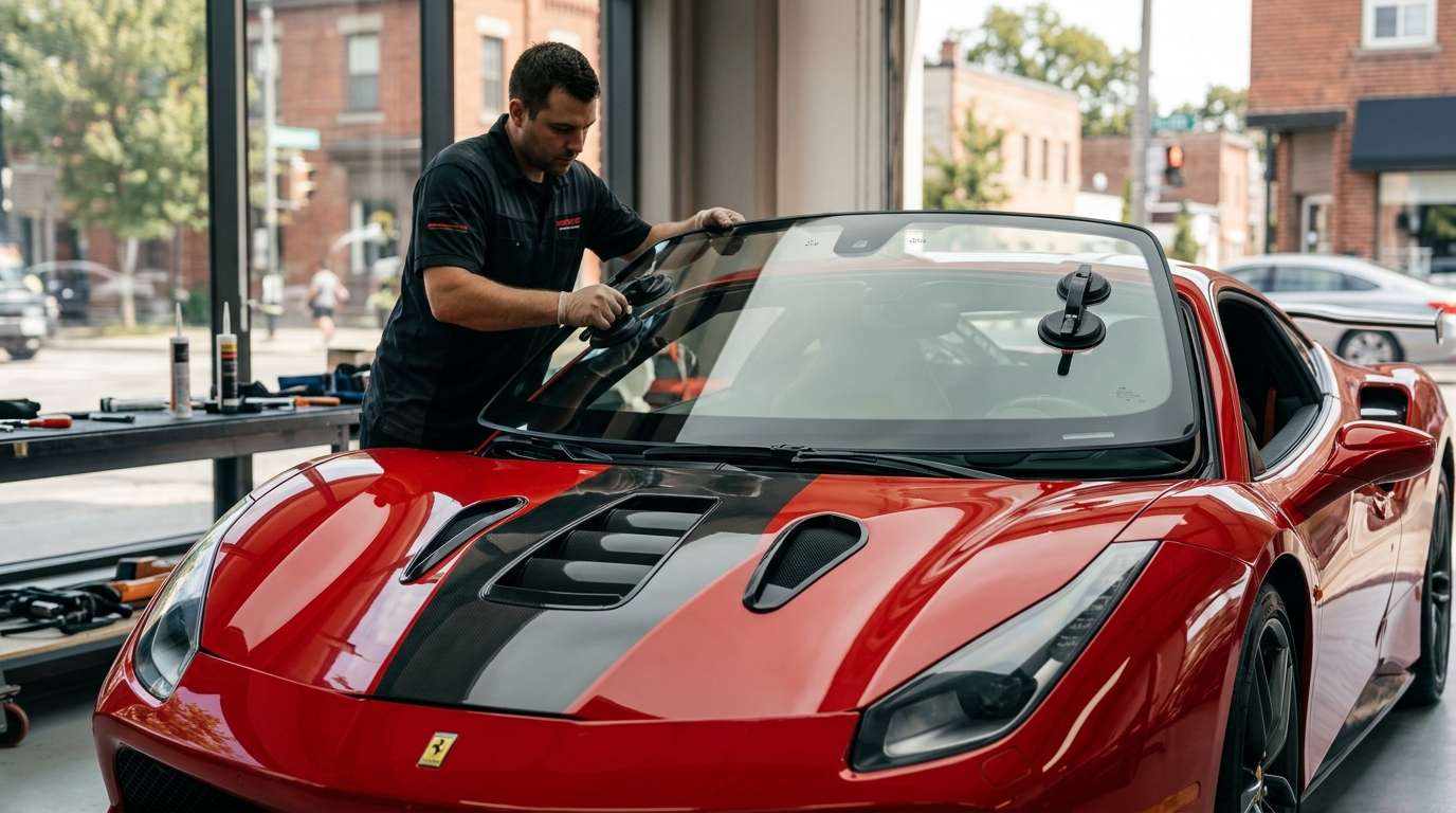 Windshield Replacement for Ferrari 488 GTB / Spider / Pista 2015-2020 by Alexwindshield